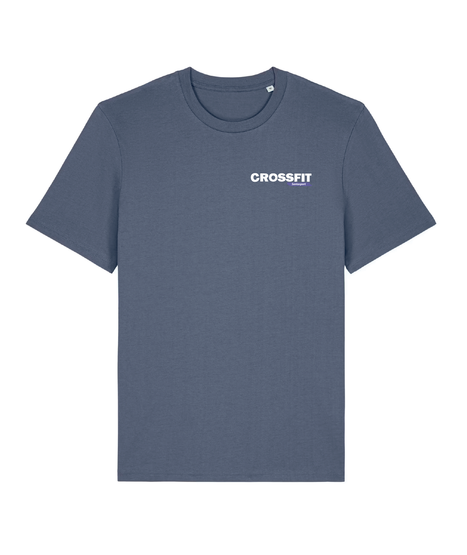 CrossFit SantaSport Reindeer Tee – Blue Grey - Image 2